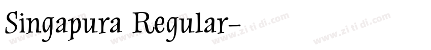 Singapura Regular字体转换